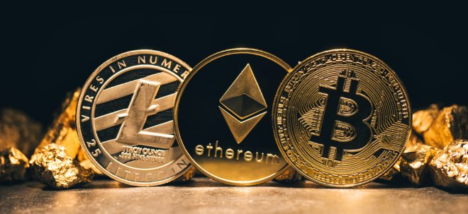 So bewegen sich die Kurse von Bitcoin, Ripple, Bitcoin Cash und Ethereum am Mittag