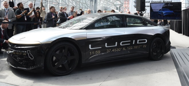 Lucid-Aktie steigt an der NASDAQ deutlich: Saudi-Arabiens Investmentfonds kauft erneut bei Lucid zu