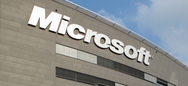 Microsoft Aktie News: Microsoft steigt am Mittwochnachmittag